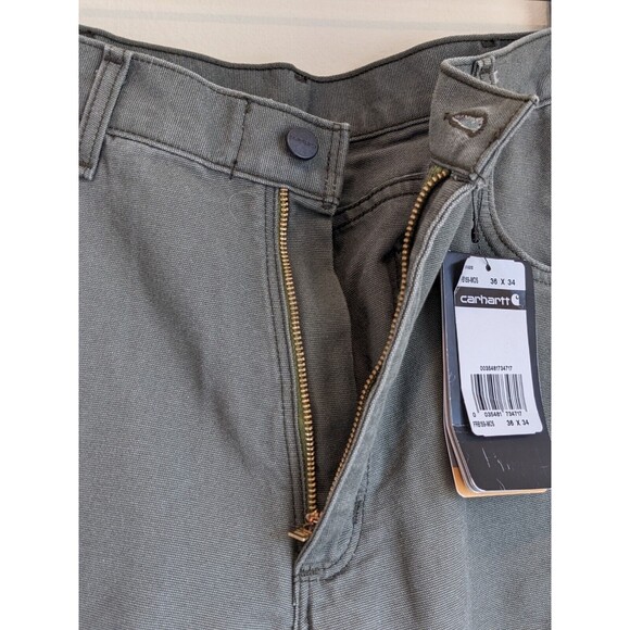 NWT Carhartt Original Fit Fire Resistant Cat2 Canvas Work Pants Gray - Picture 4 of 11